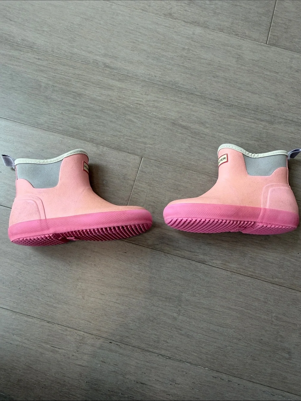 Hunter Kids Pink Waterproof Pull-On Rain Boots size 11